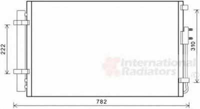 VAN WEZEL 82005344 -  Конденсатор, кондиционер